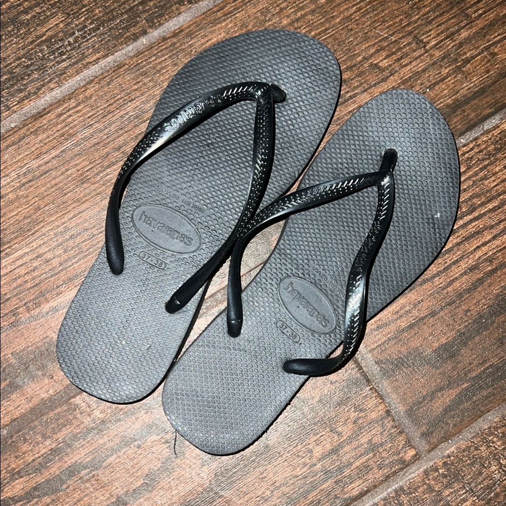 Havaianas Women's Classic Black flat form Sandals